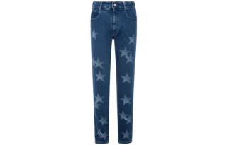 Stella McCartney Jeans Women's Blue Moderate Straight Fit Pants