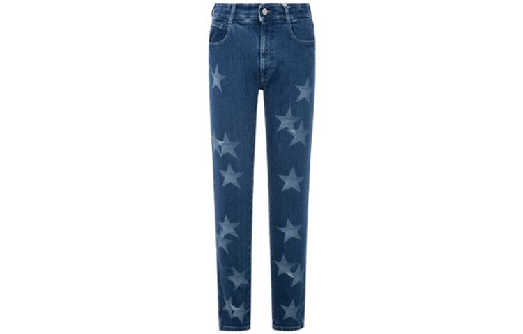 Stella McCartney Jeans Women's Blue Moderate Straight Fit Pants