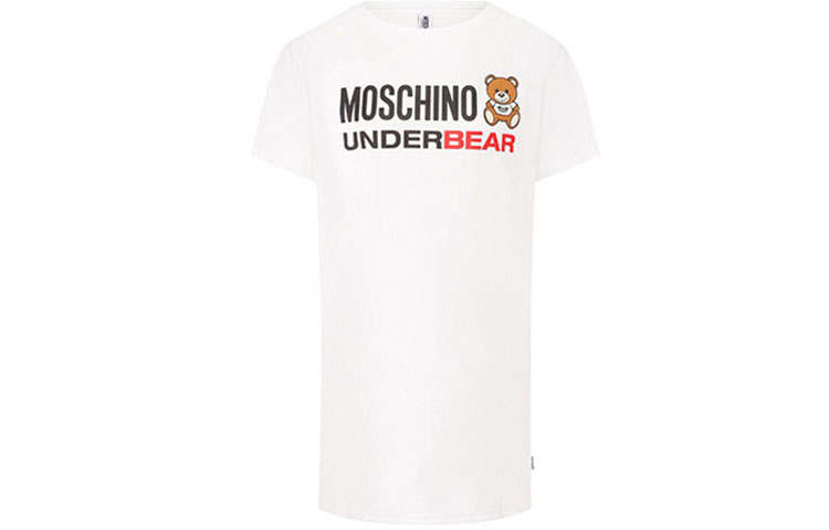 MOSCHINO Short Sleeved Dresses Women's Crew Neck Moderate Short