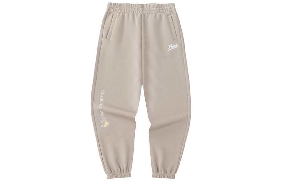 Anta Life Collection Knitted Sweatpants Women's Dry Buckwheat Gray