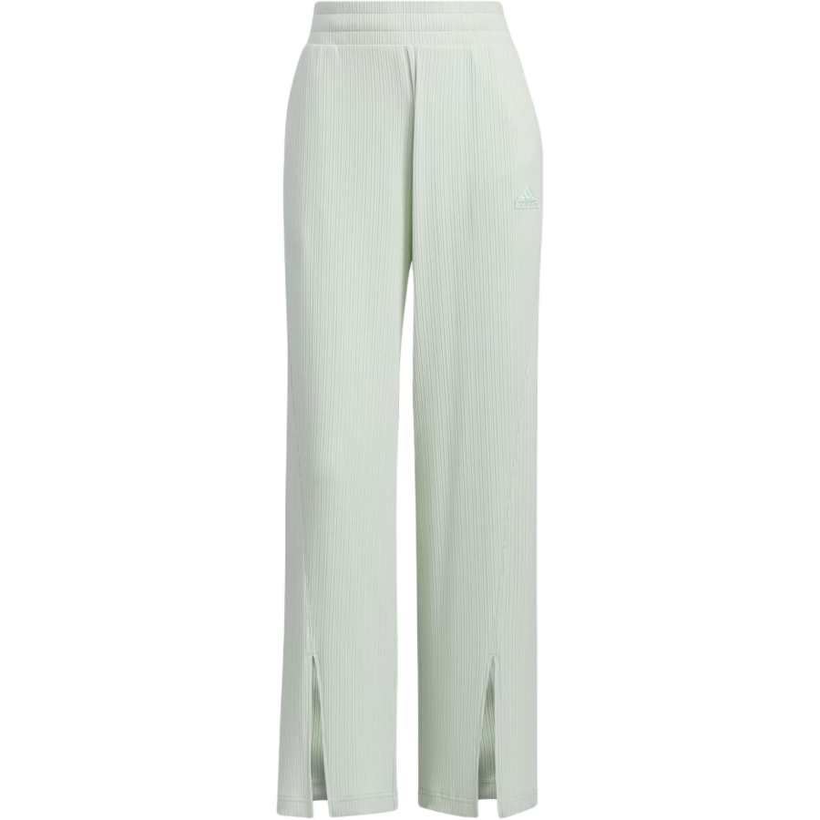 Adidas Adidas Lounge WIDE LEG KNIT JOGGERS Casual Pants Women's Light Green