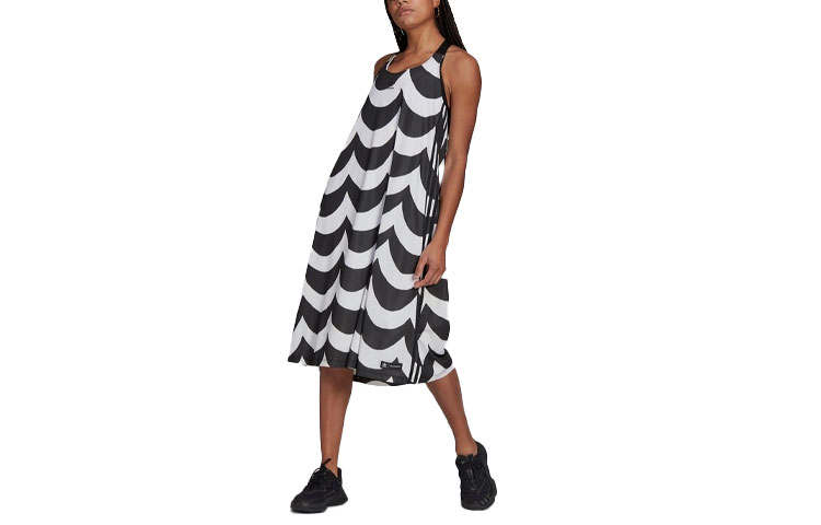 Adidas Originals Sleeveless Dress Women's Black White