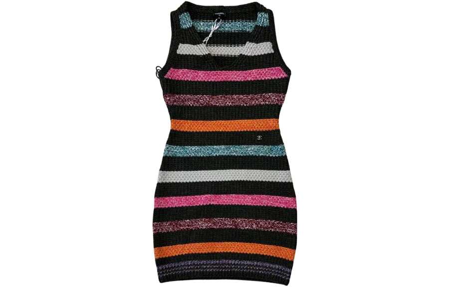 CHANEL FW22 Sleeveless Dress Women's Multicolor