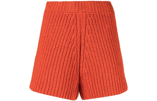 Alanui chunky-knit shorts