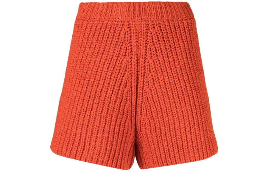 Alanui chunky-knit shorts
