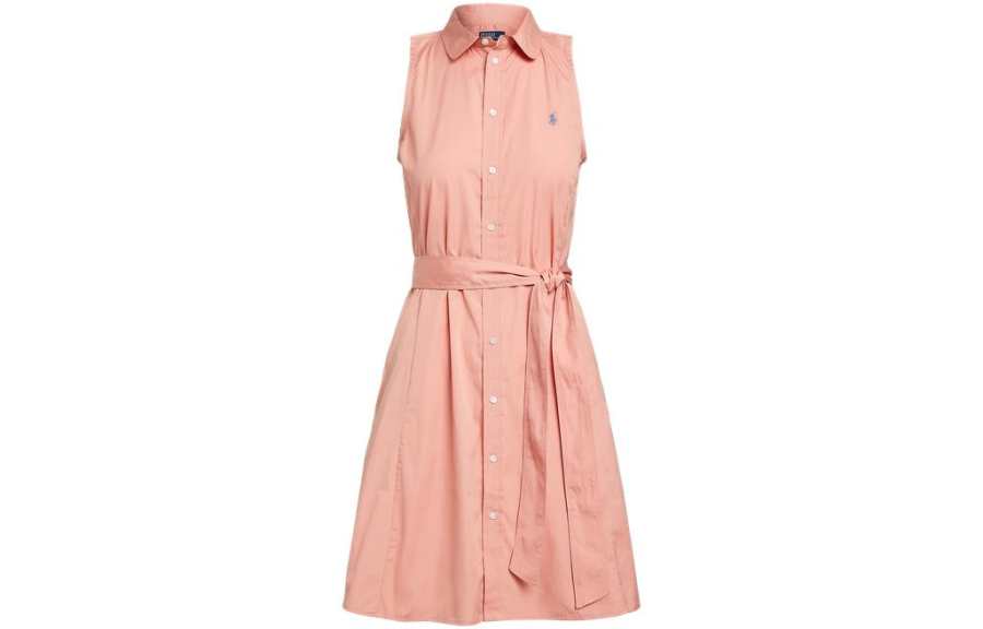 Polo Ralph Lauren SS23 Sleeveless Dress Women's Pink
