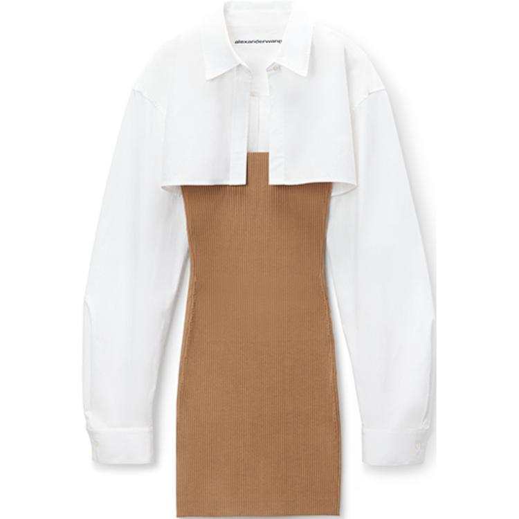 Alexander Wang ribbed-knit layered dress