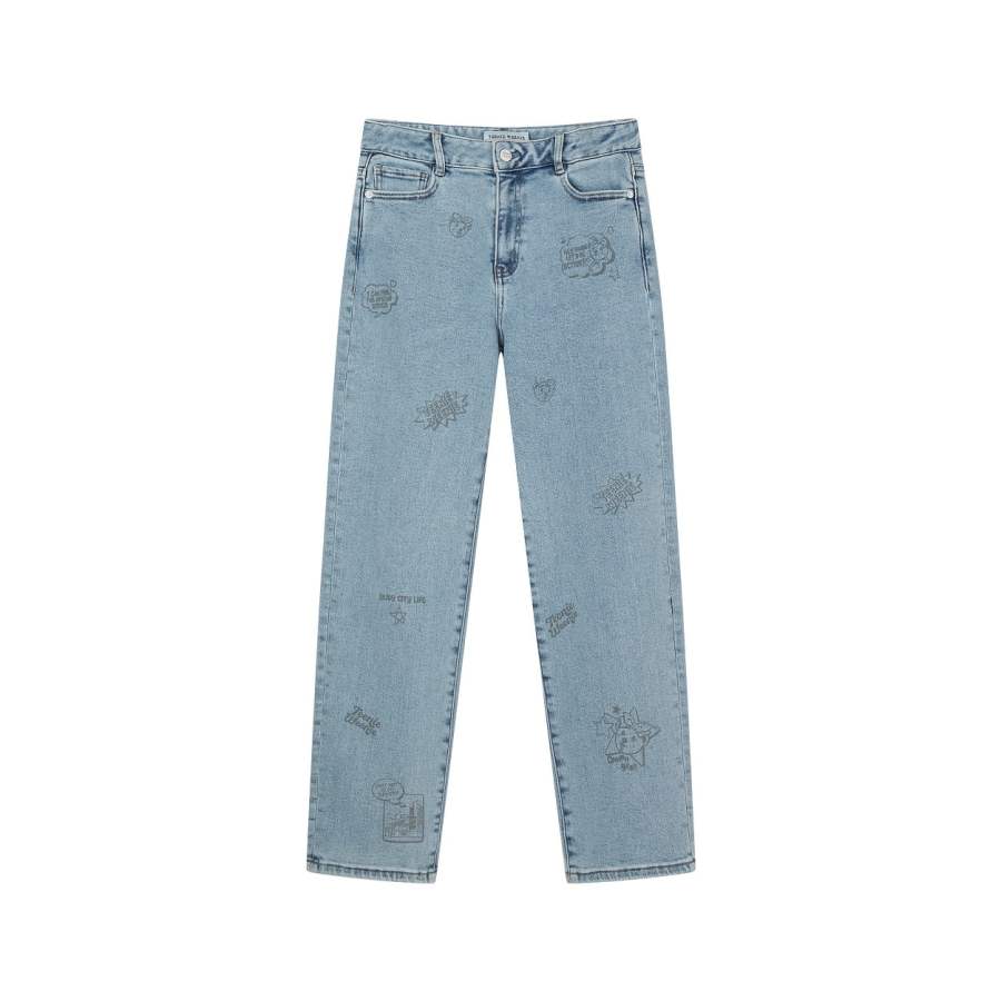 Teenie Weenie Jeans Women's Medium Blue Moderate Straight Fit Pants