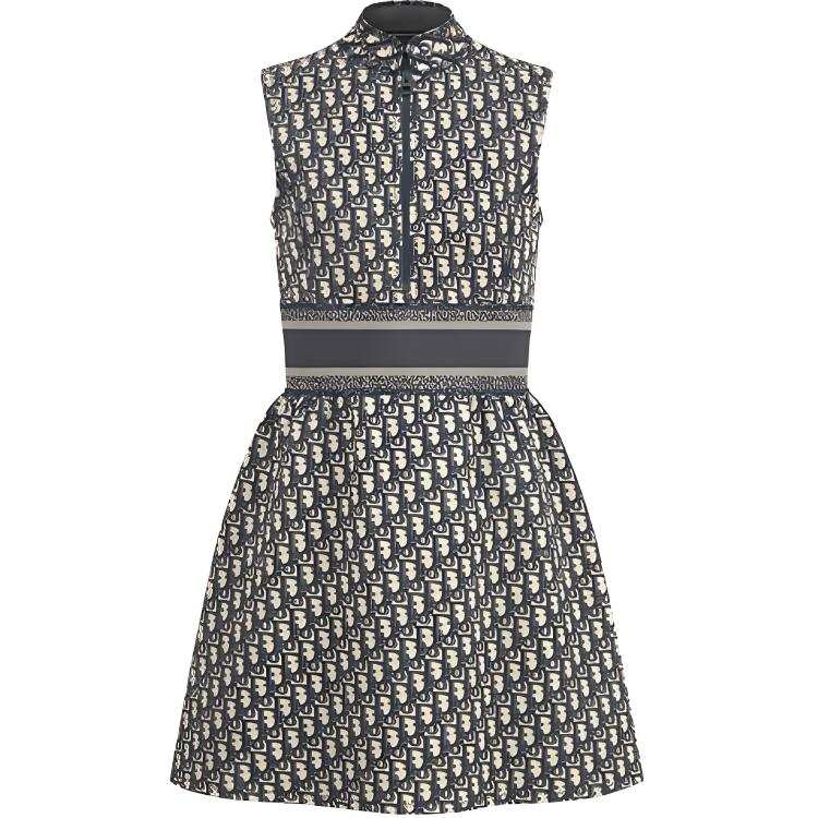 DIOR FW21 Sleeveless Dress Women's Marine Blue