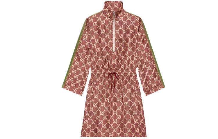 GUCCI FW21 Long Sleeved Dress Women's Pink