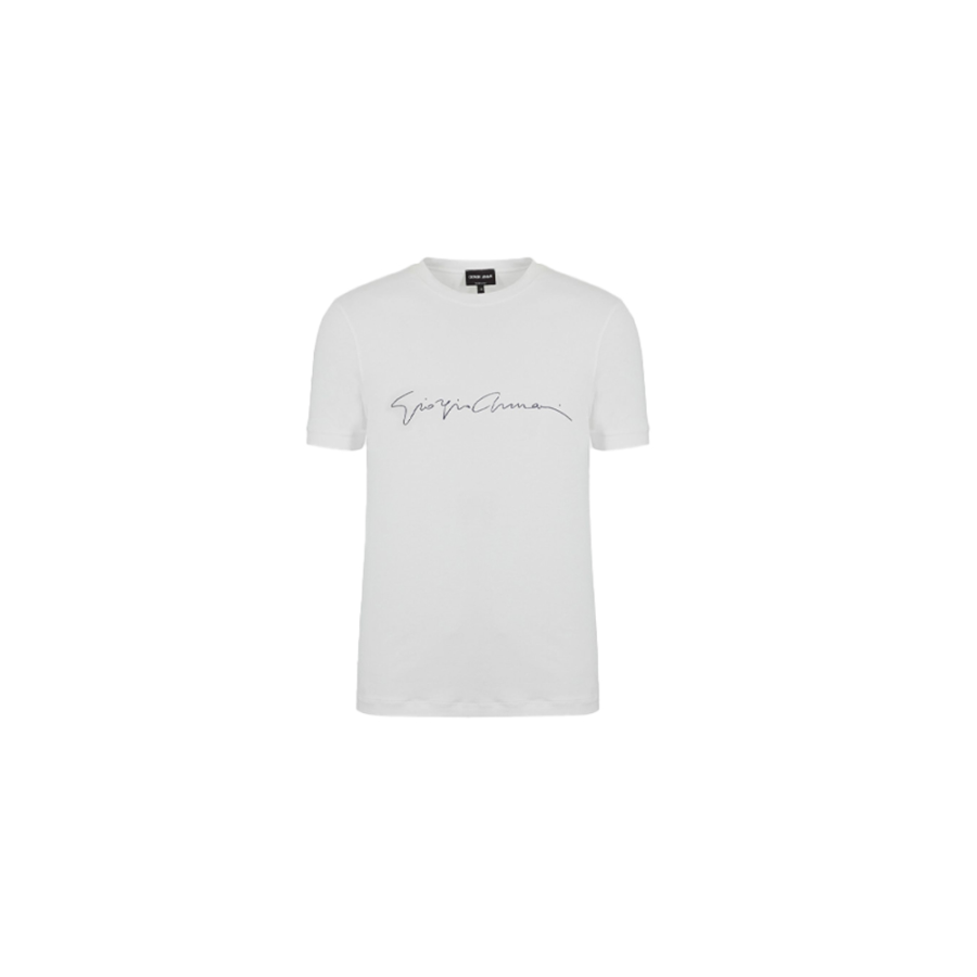 GIORGIO ARMANI Logo Printed Crewneck T Shirt