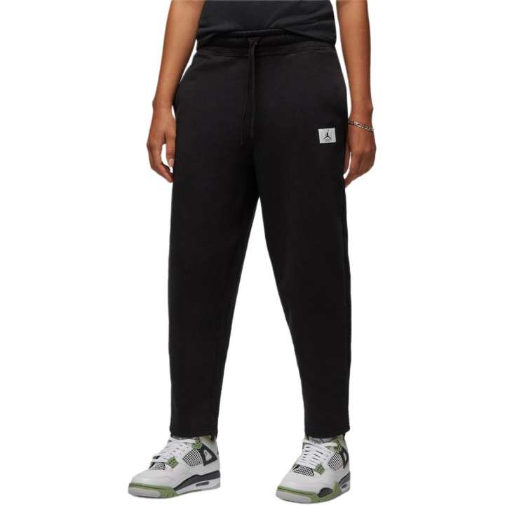 Jordan Jordan Flight Knitted Sweatpants Women's Black Moderate Cuffed Pants