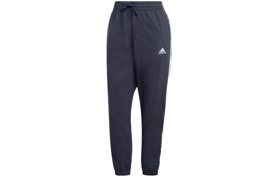 Adidas Adidas Knitted Sweatpants Japan Version Women's Blue