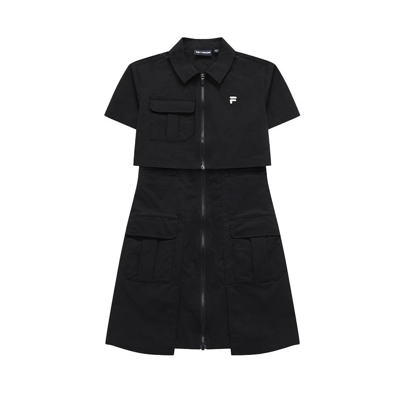 FILA FUSION URBAN TECH Short Sleeved Dress Women's Two Piece Set