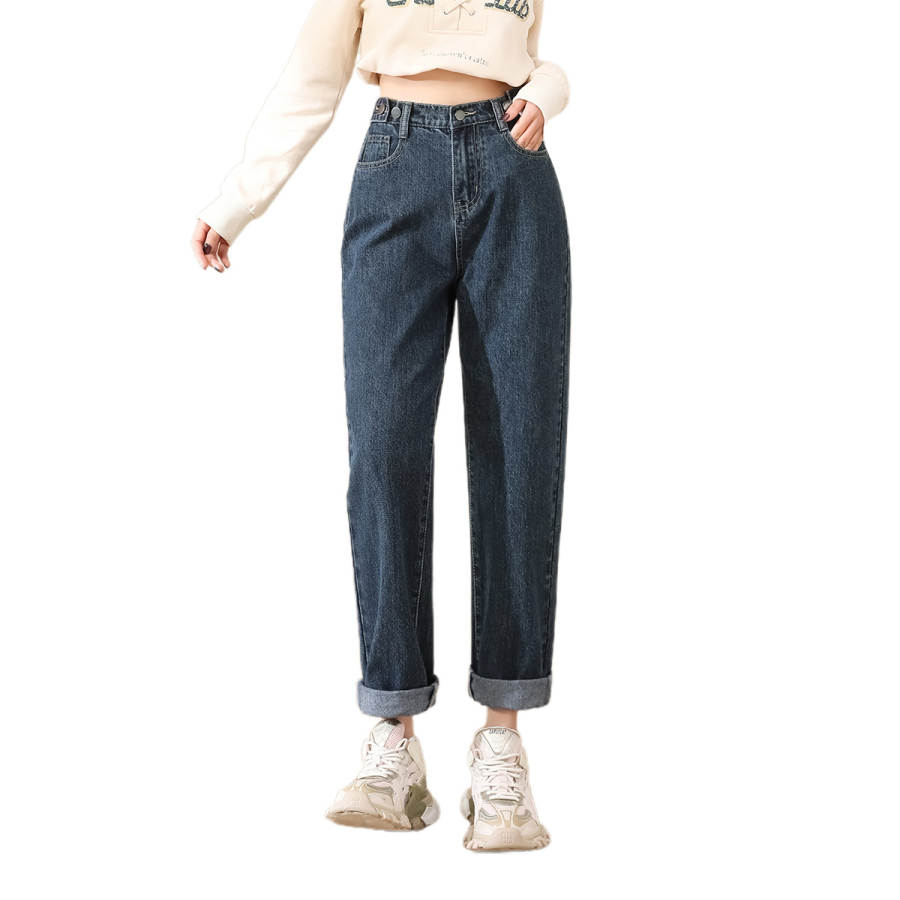 BALENO Jeans Women's Blue Gray Moderate Straight Fit Pants