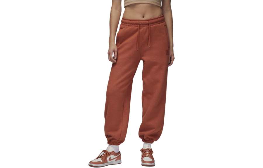 Jordan Jordan Flight Fleece Knitted Sweatpants Women's Gray Peach