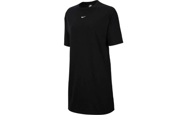 Nike Nike Sports Life Collection Short Sleeved Dresses Women's Black Crew Neck Thin