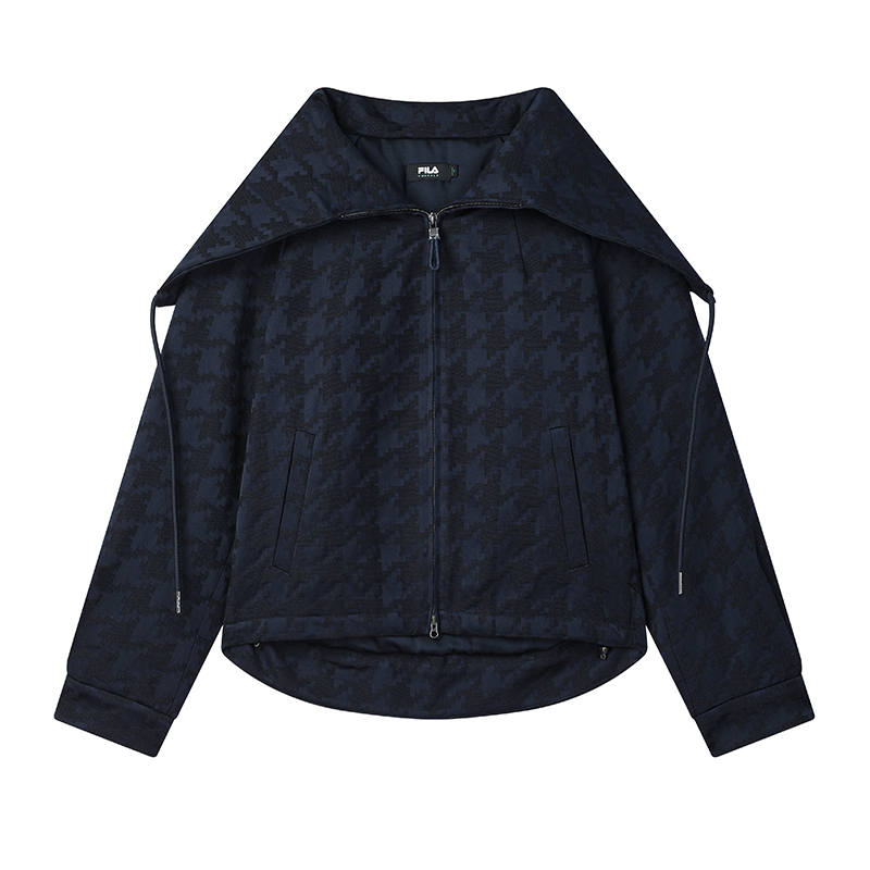 FILA Puffer Jacket Women's Ink Splatter Blue