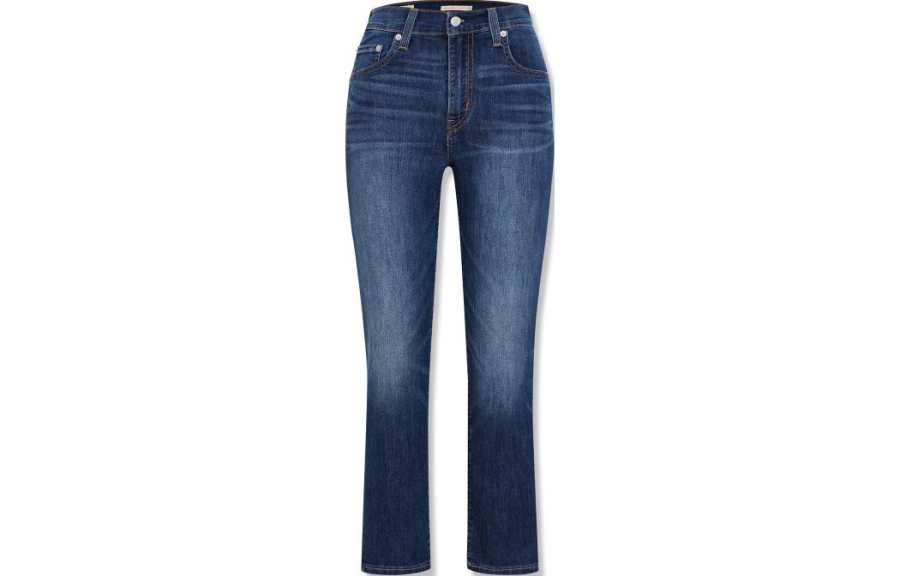 Levis Jeans Women's Dark Blue Thin Straight Fit Pants