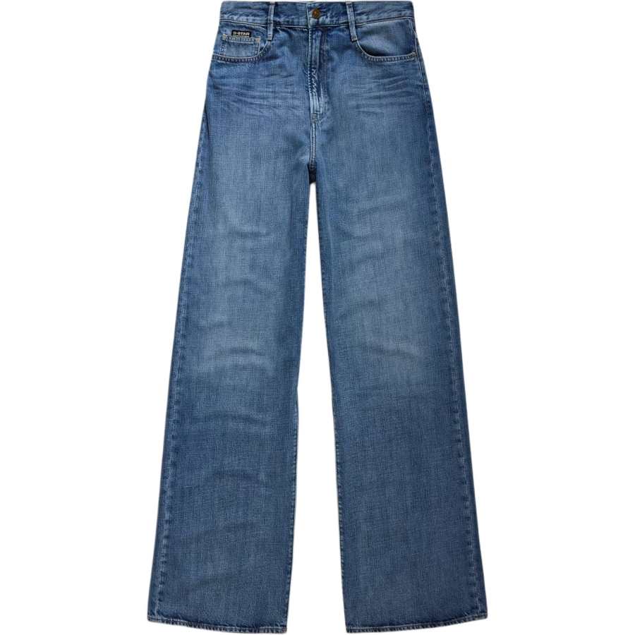 G-STAR RAW G STAR RAW Jeans Women's Blue Moderate Wide Leg Pants