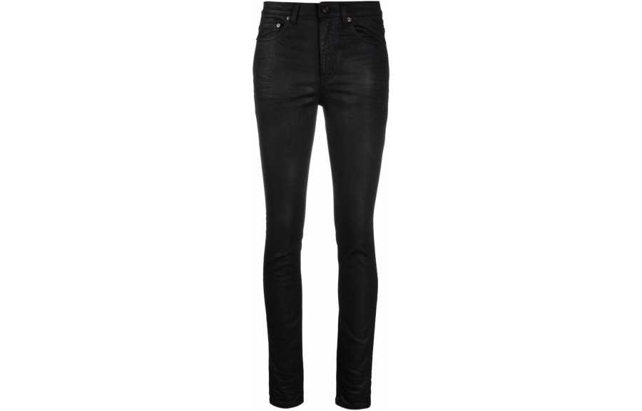 SAINT LAURENT Jeans Women's Black Moderate Slim Fit Pants