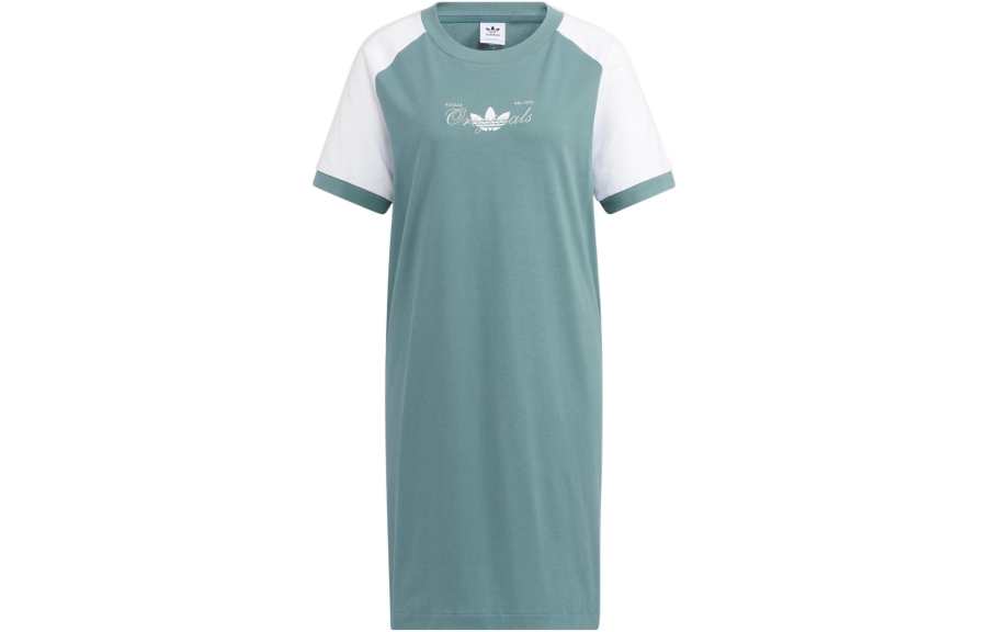 Adidas Originals Short Sleeved Dress Women's Emerald