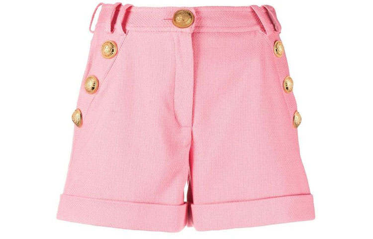 BALMAIN SS21 Casual Shorts Women's Pink