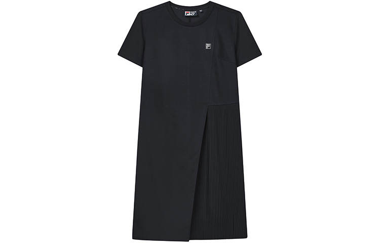 FILA Short Sleeved Dresses Women's Legend Blue Crew Neck Moderate Short