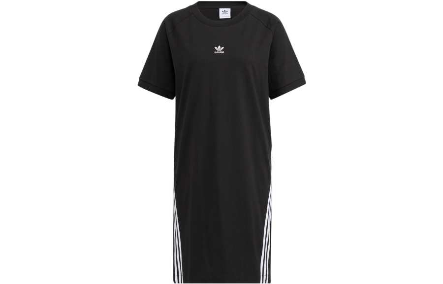 Adidas Originals Sophe 3 Stripes Short Sleeved Dress Women's Black