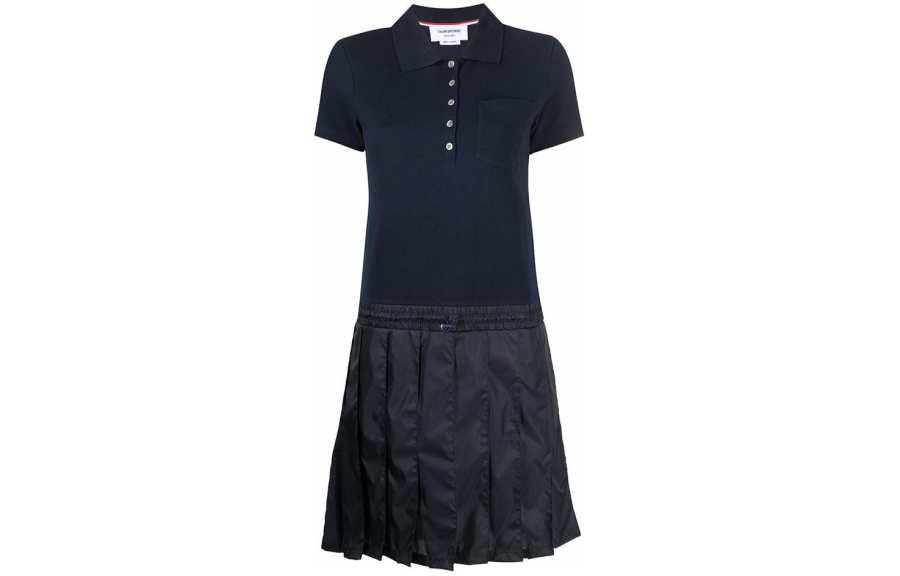 THOM BROWNE THOM BROWNE· Short Sleeved Dress Women's Blue