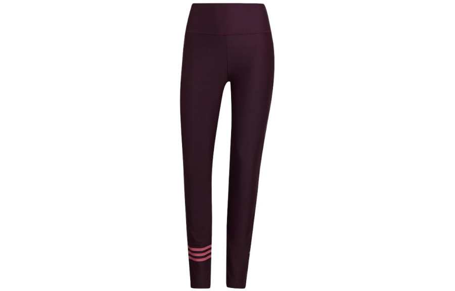 Adidas Adidas Knitted Sweatpants Women's Chestnut Red Moderate Slim Fit Pants