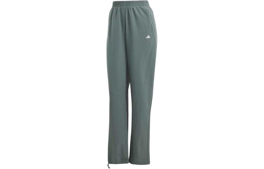 Adidas Adidas Training Pants Knitted Sweatpants Women's Gray Green
