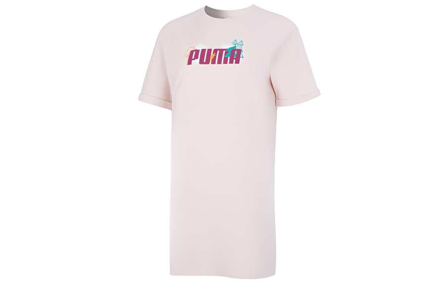 PUMA Short Sleeved Dress Women's Iceland Pink