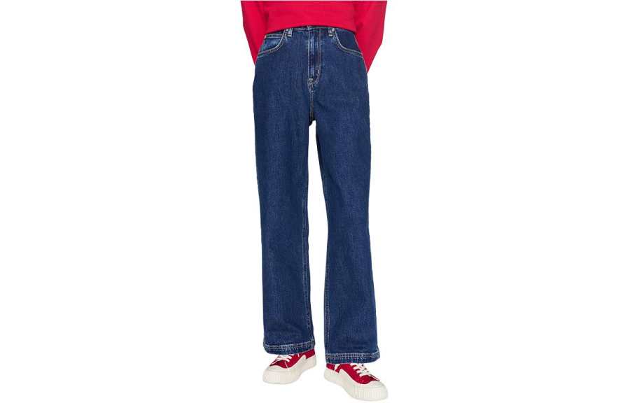 Lee Lee Jeans Women's Medium Blue Moderate Straight Fit Pants