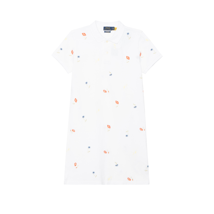 Polo Ralph Lauren SS22 Short Sleeved Dress Women's White