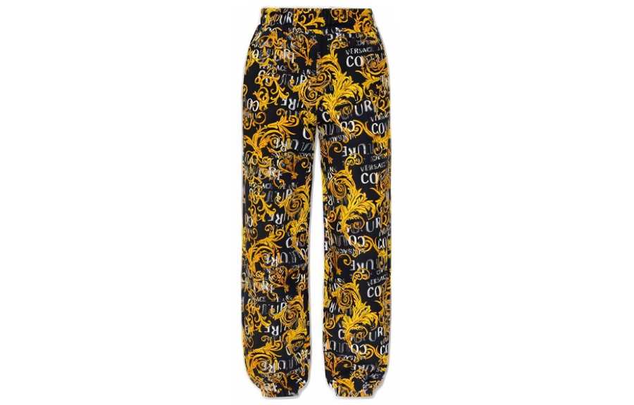VERSACE JEANS COUTURE SS23 Knitted Sweatpants Women's Black
