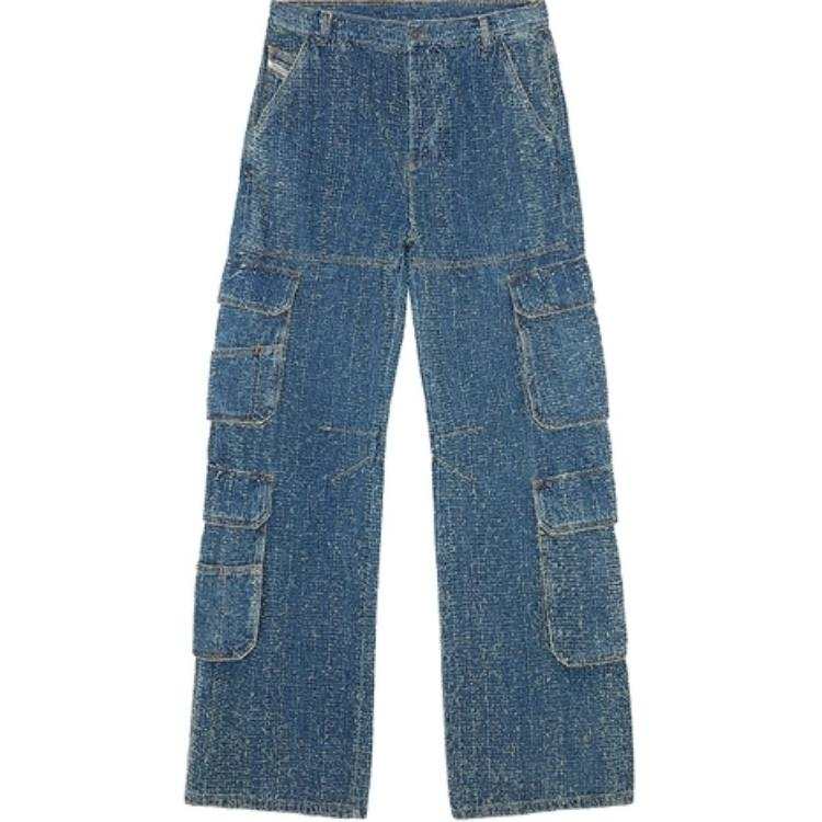 DIESEL DIESEL D Sire Cargo S2 Trousers 'Denim'
