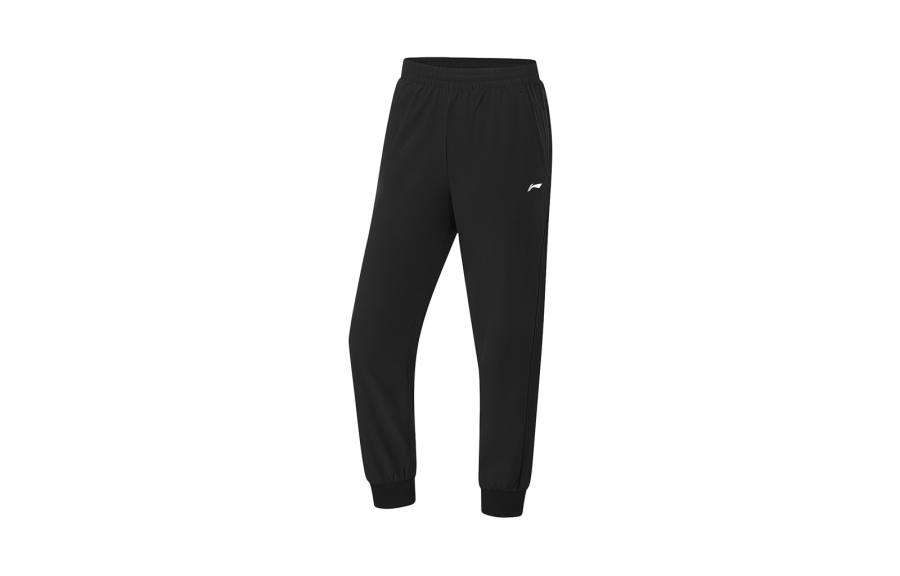 Li-Ning Li Ning Fitness Series Knitted Sweatpants Women's Black Moderate Cuffed Pants