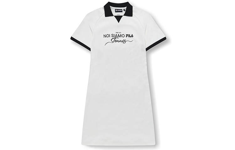 FILA FUSION Short Sleeved Dress Women's Cloud White