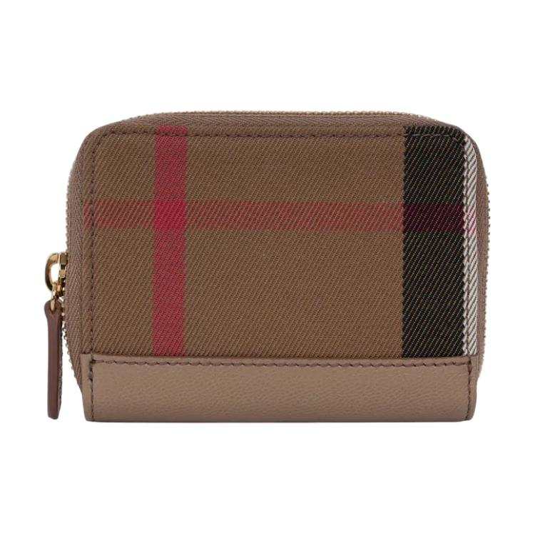 Burberry Cotton Canvas With Leather Wallet Women's Chestnut