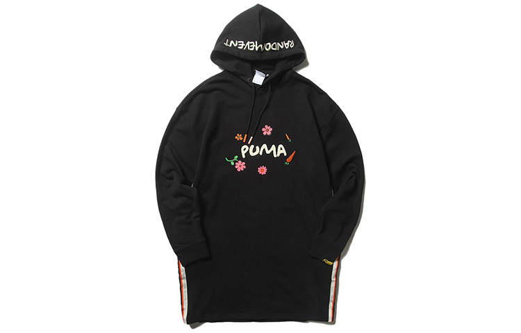 PUMA X Randomevent Long Sleeved Dresses Women's Hooded Moderate Mid Length