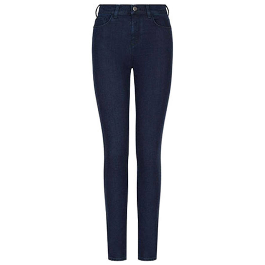 EMPORIO ARMANI J20 High waisted Super skinny Leg Jeans In Stretch Denim