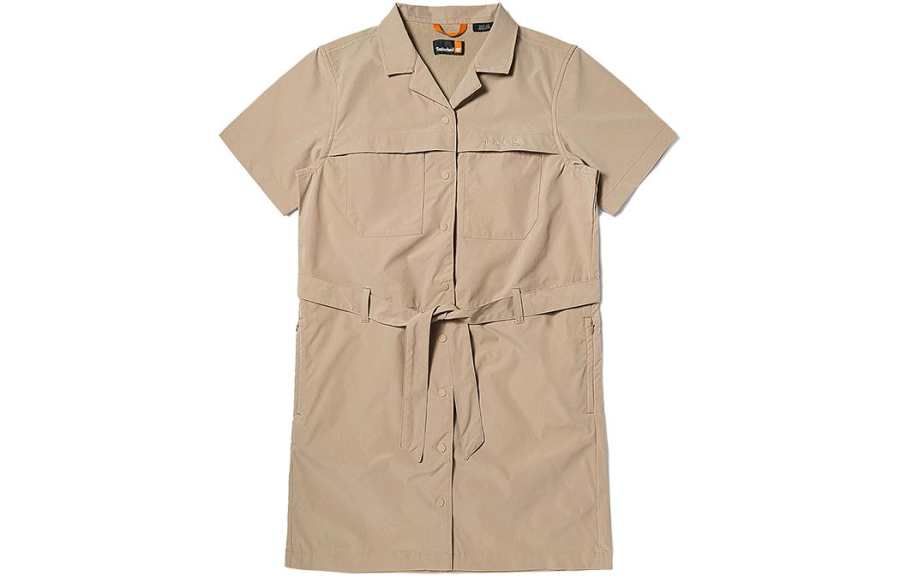Timberland Short Sleeved Dress Women's Light Mud