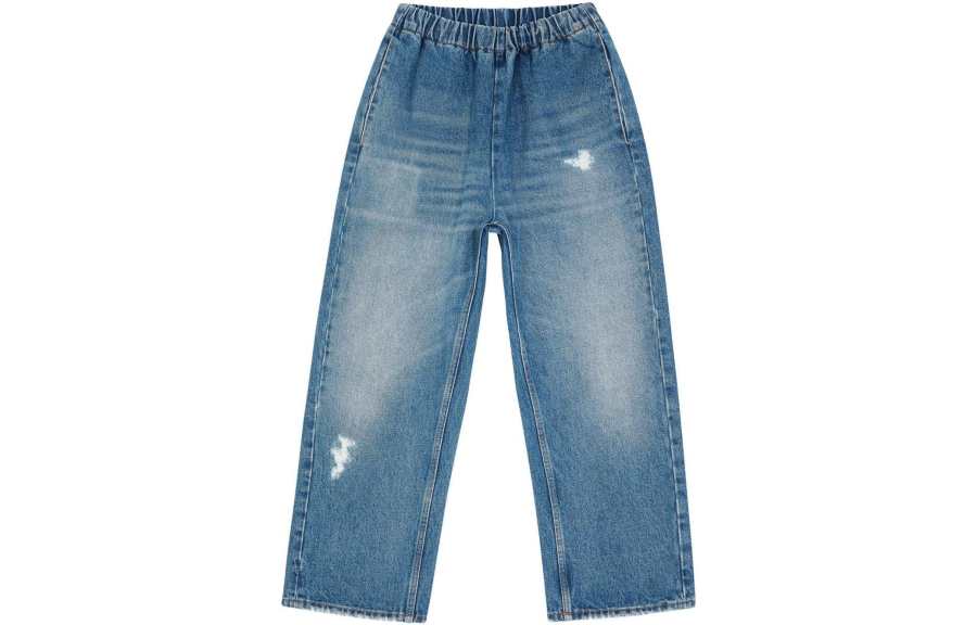 MM6 Maison Margiela High-waisted Distressed Jeans