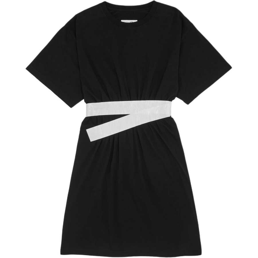MM6 Maison Margiela FW24 Short Sleeved Dress Women's Black