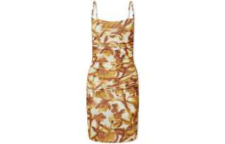 NANUSHKA Slip Dresses Women's Multicolor Square Collar Moderate Short