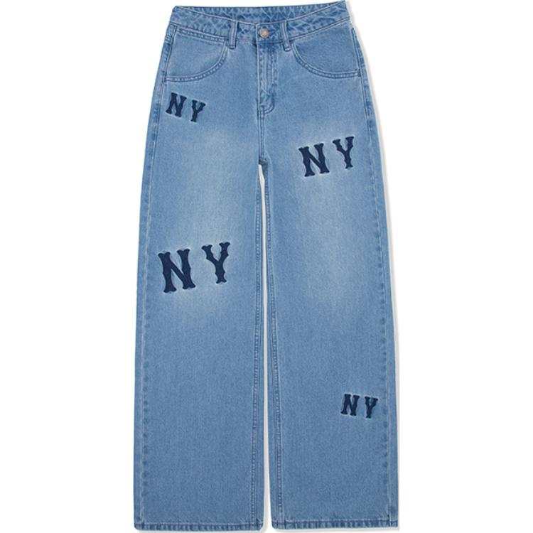 MLB MLB New York Yankees Monogram Jeans Women's Light Blue
