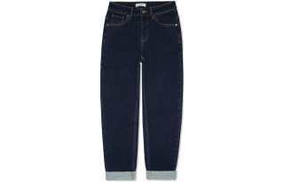 GUESS Jeans Women's Dark Blue Moderate Tapered Pants