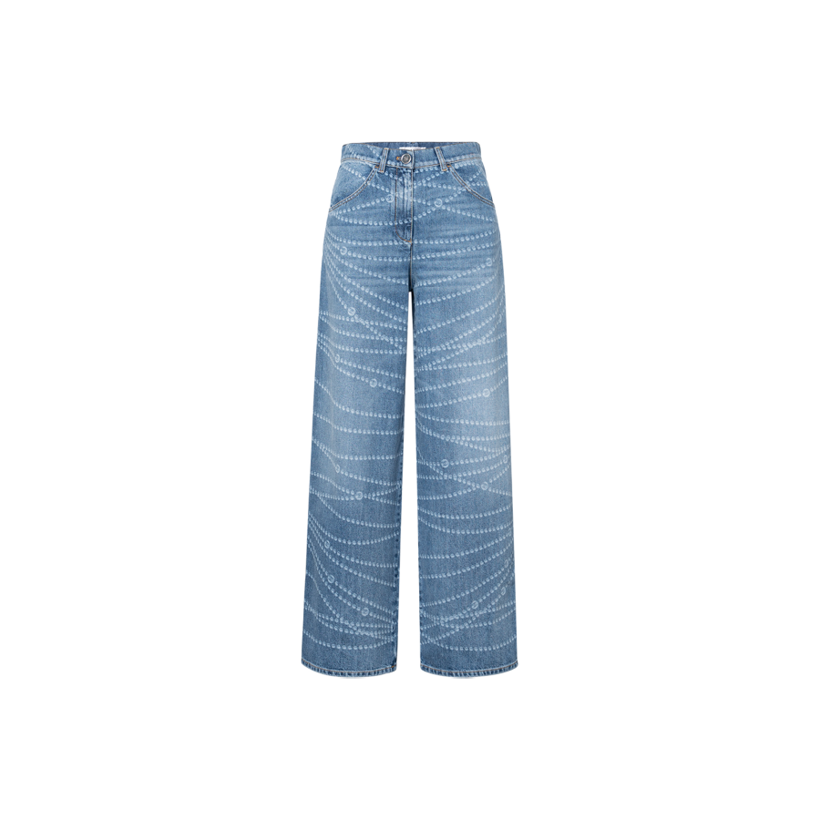 CHANEL CHANEL 25P Jeans Women's Medium Blue