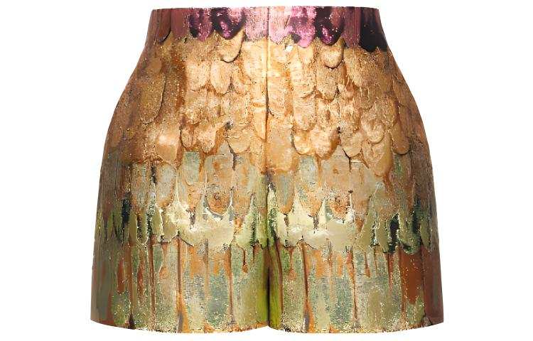 Valentino 【Previous Season】Golden Wings brocade shorts